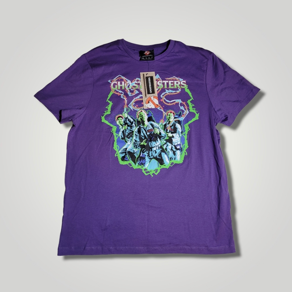 Ghost Busters Retro T Shirt Purple Large